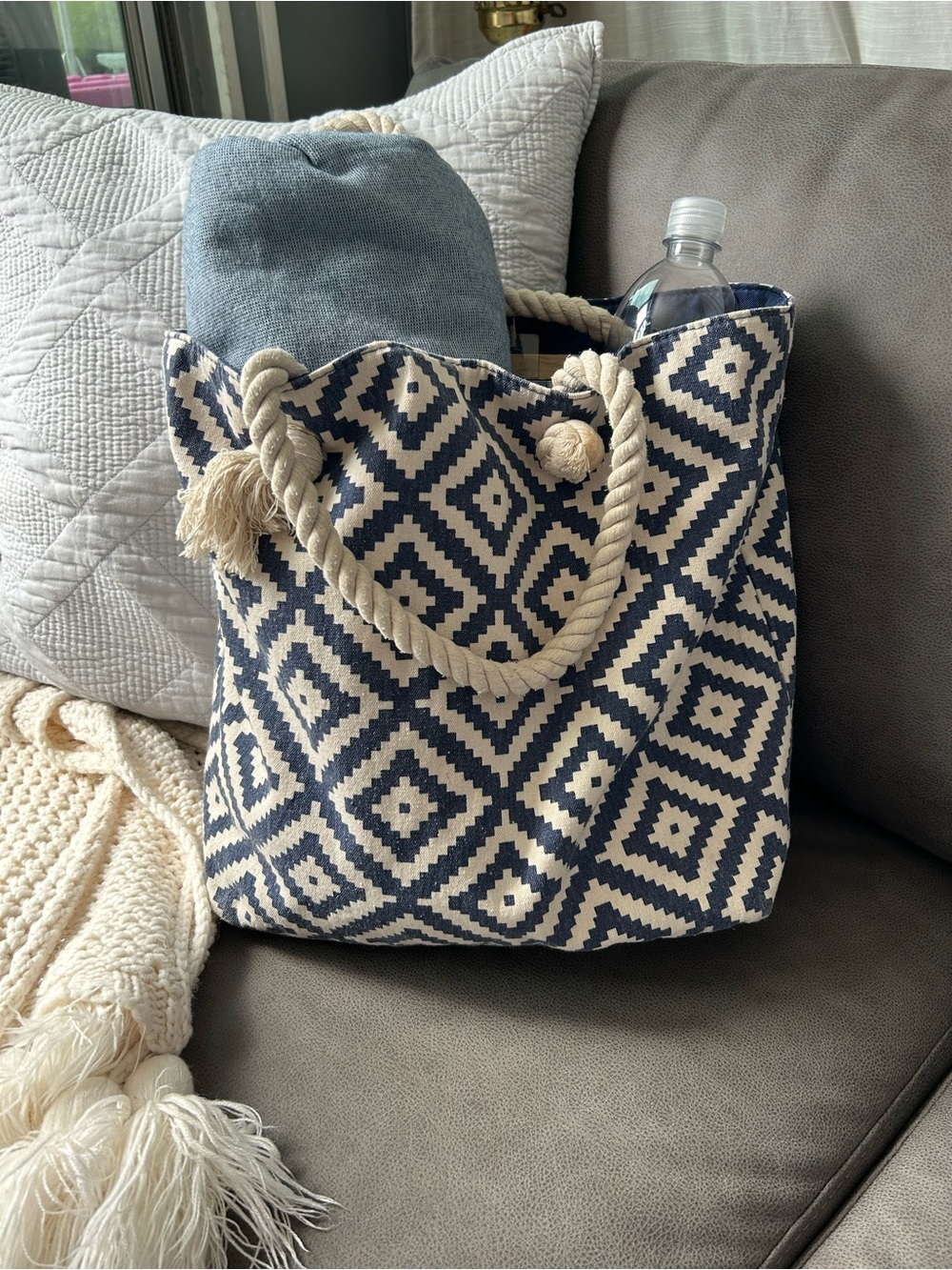 Summer and Rose Canvas Bag